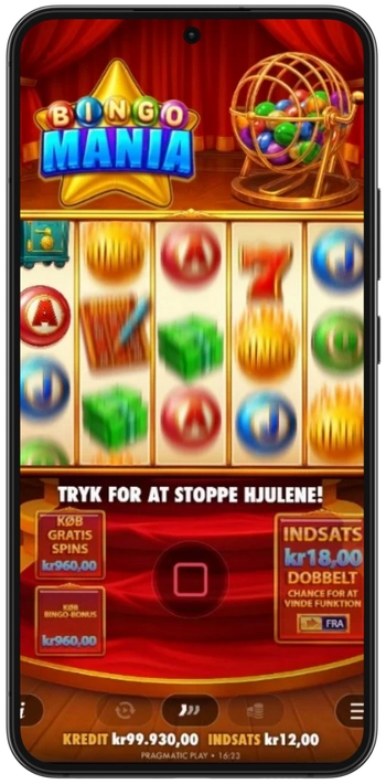 Bingo Mania spilproces