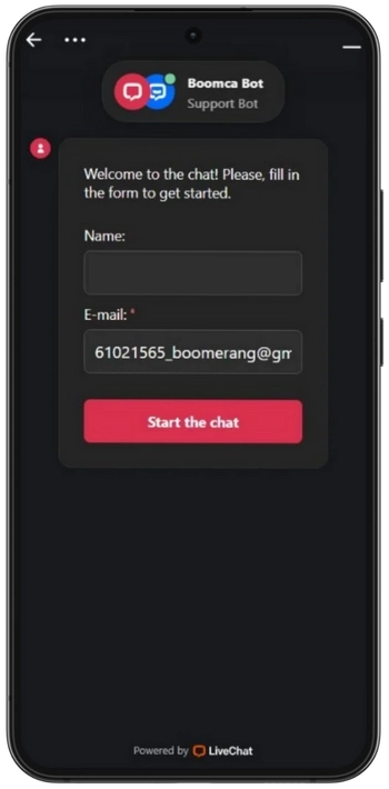 Boomerang kundesupport