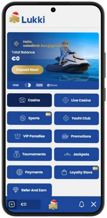 Lukki menu