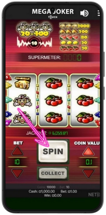 Mega Joker Start grundspillet