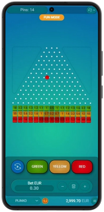 Plinko gameplay