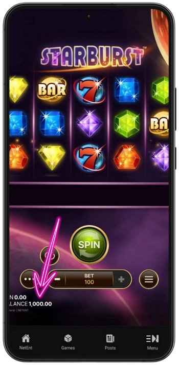 Starburst Kontrollér balance