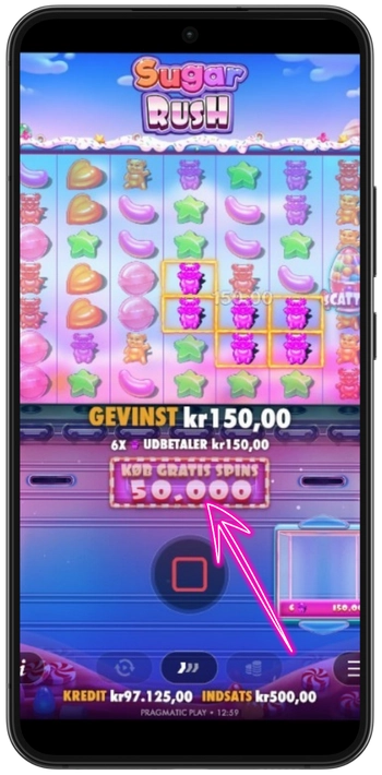 Sugar Rush bonusknap
