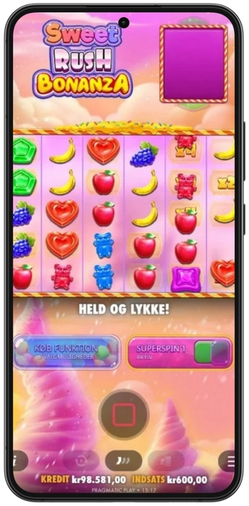 Sweet Rush Bonanza gameplay