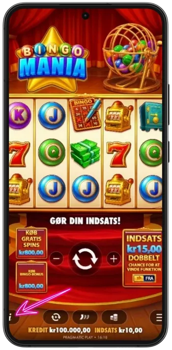 Bingo Mania knappen Regler
