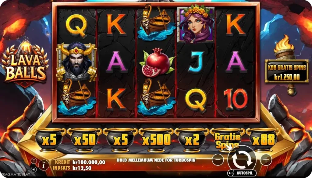 Lava Balls slot symboler og udbetalinger