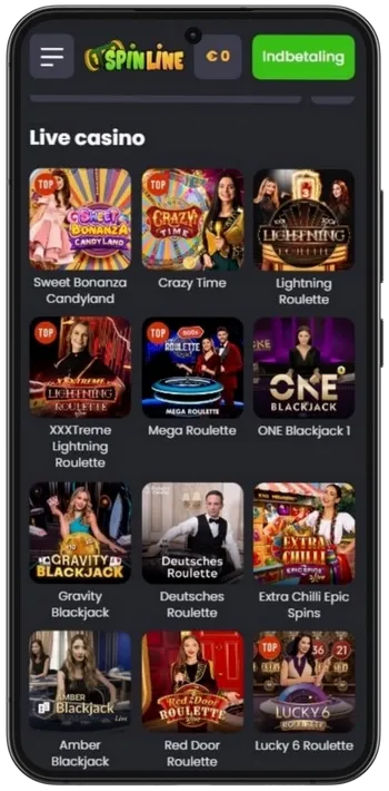 Spinline live casino