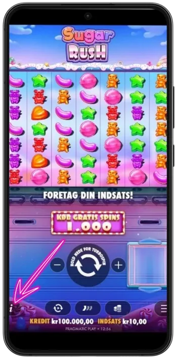 Sugar Rush Tjek udbetalingstabel