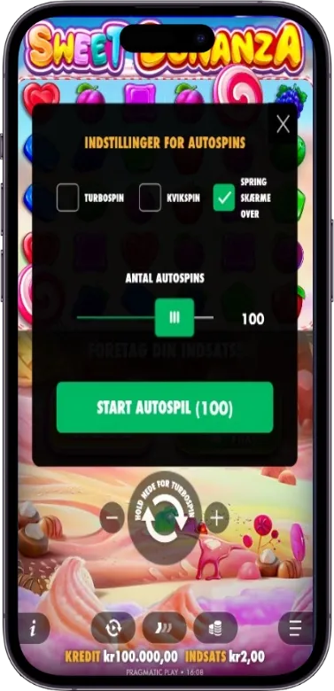 Sweet Bonanza automatisk spin