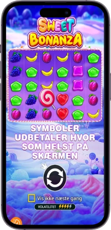 Sweet Bonanza start spillet