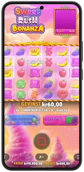 Sweet Rush Bonanza drejeknap